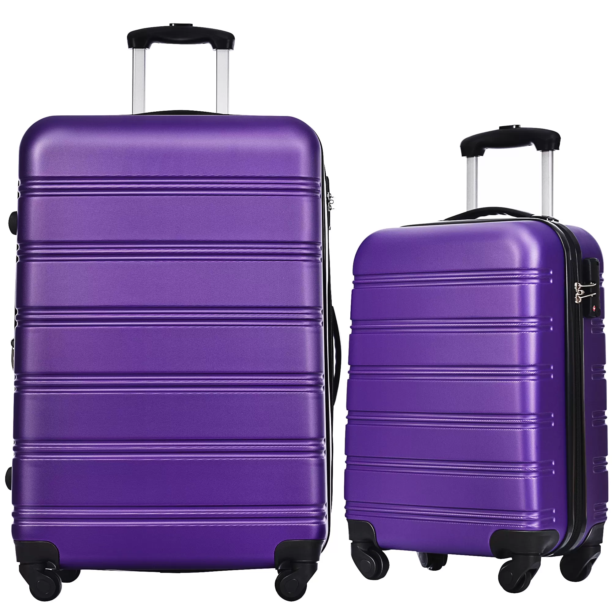 Clearance! Luggage Sets of 2 Piece Carry on Suitcase Airline Approved.Hard Case Expandable Spinner Wheels