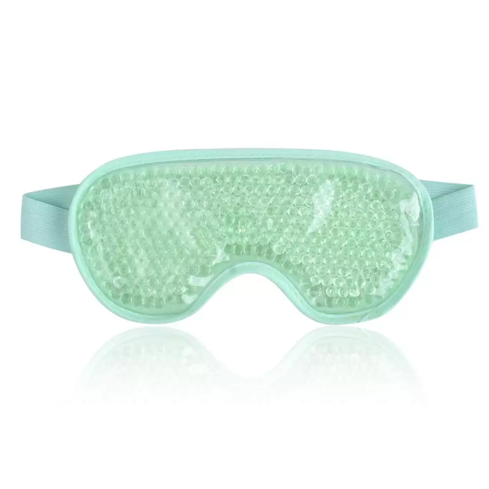 Reusable Gel Bead Eye Mask for Hot Cold Therapy. Cold Face Eye Mask for Puffy Eyes. Dry Eyes and Headaches