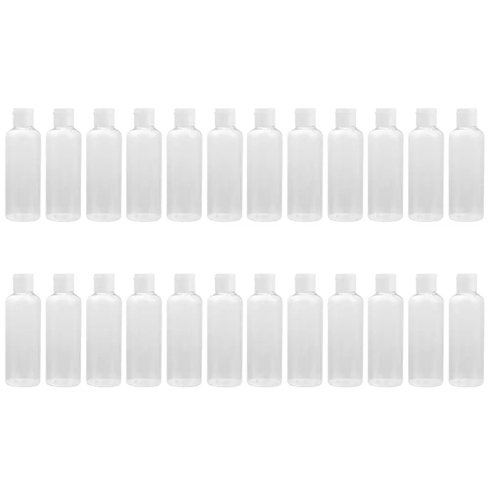 24pcs 50ml Plastic Empty Bottles with Refillable Cosmetic Toner Lotion Bottles