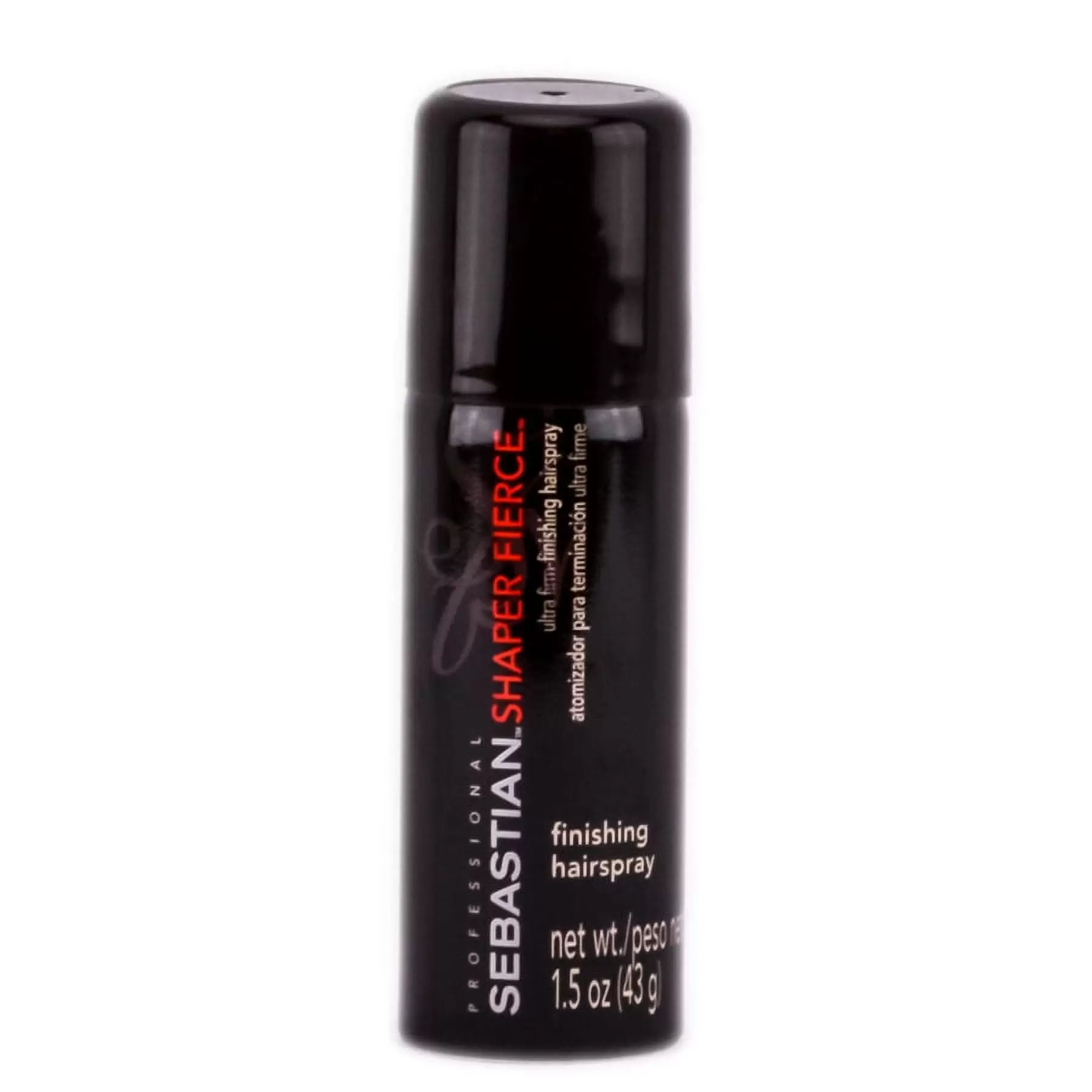 1.5 oz / travel size . Sebastian Shaper Fierce - Ultra Firm Finishing Hairspray Hair. Pack of 2 w/ SLEEKSHOP Teasing Comb