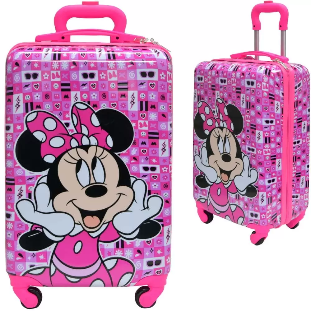 1 PC Minnie 18 Hard Sided Luggage w/4 Spinner Wheels- NO RETURN