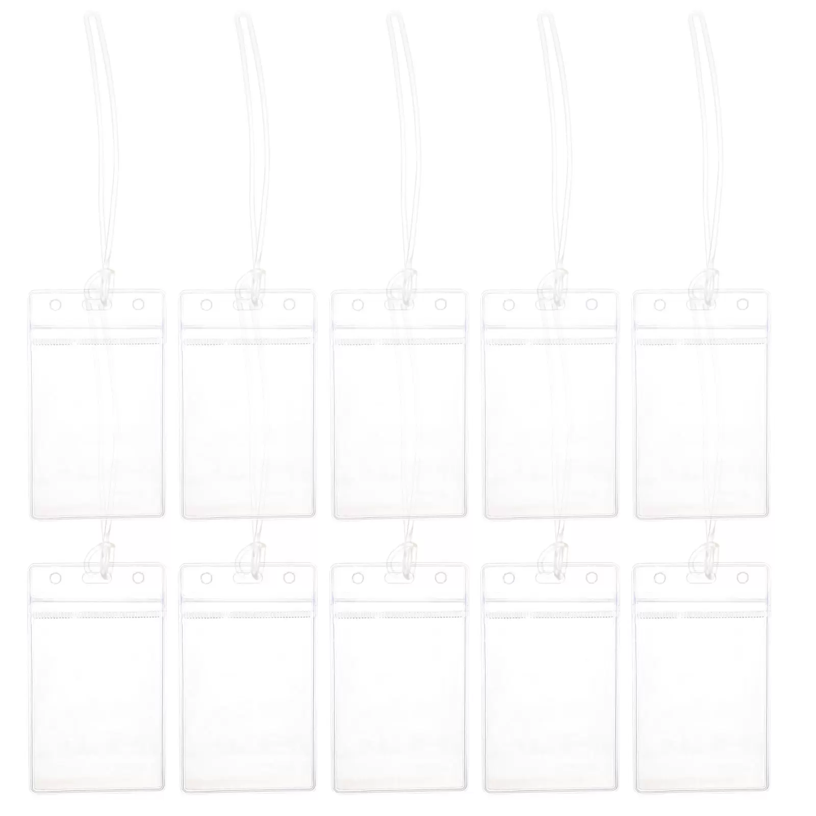 10 Pcs Transparent Luggage Tag Labels Carnival Cruise Tags Bag Holder Badge ID Card Pvc