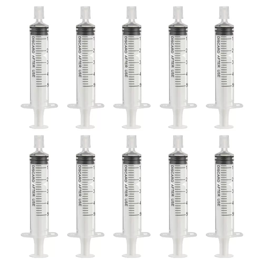 10pcs Liquid Syringes Perfume Dispenser Syringe Refillable Perfume Syringe(5ML)