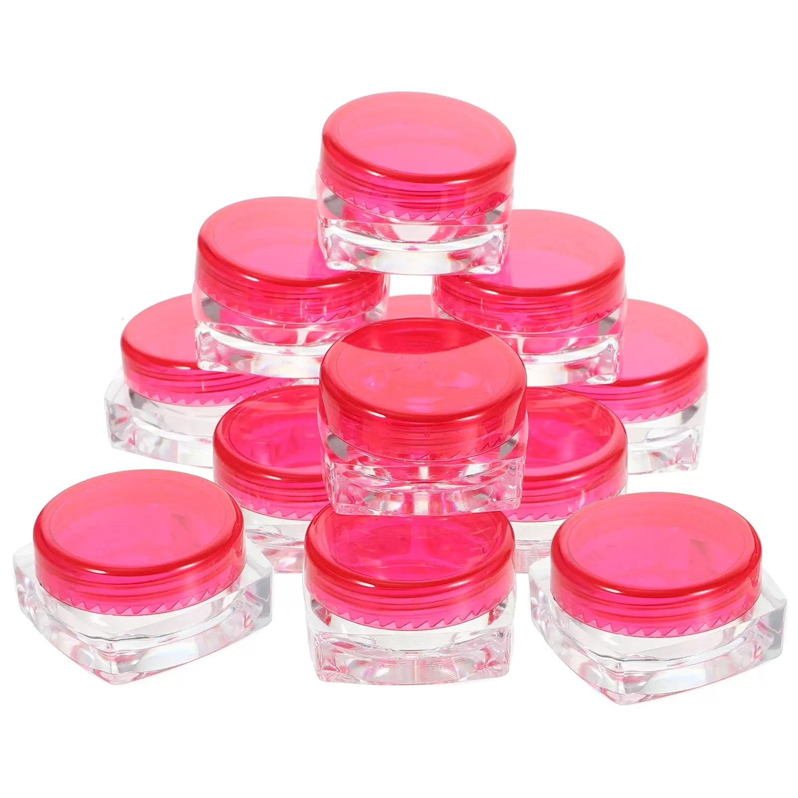 12 Pcs Plastic Small to Go Containers Gifts Cosmetic Bottle Cream Ointment Box Travel