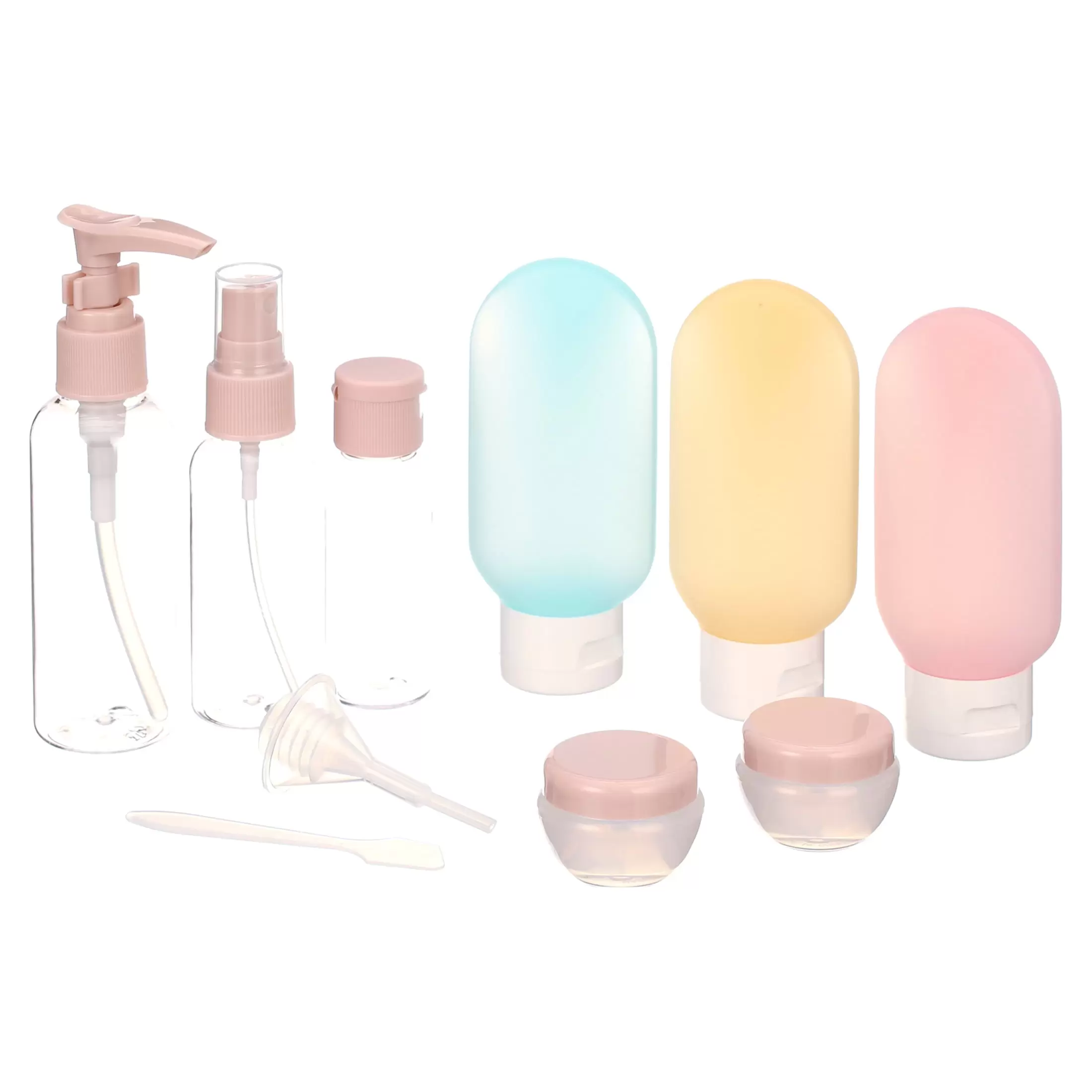 13Pcs Travel Bottles Set. Silicone Leakproof Travel Size Toiletries Containers for Shampoo Conditioner Lotion Body Wash. BPA Free TPA Approved