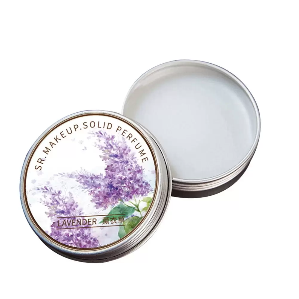 Portable Pocket Balm. Flower Mild. Body Aroma.Long Lasting Deodorant. Rose Women Retro Scent Solid Perfume.Long-Skin Fragrance Body Lasting Solid Lotion. Natural Travel Size (Lavender)