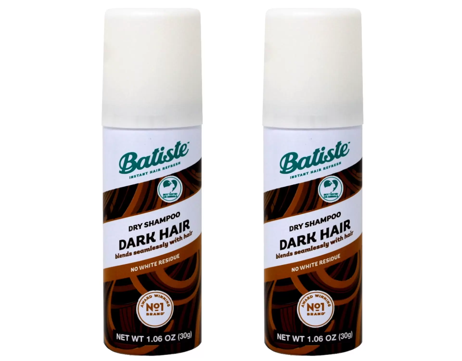 2 Pack Batiste Dry Shampoo. Divine Dark. Mini Travel Size Spray 1.6 Oz Each