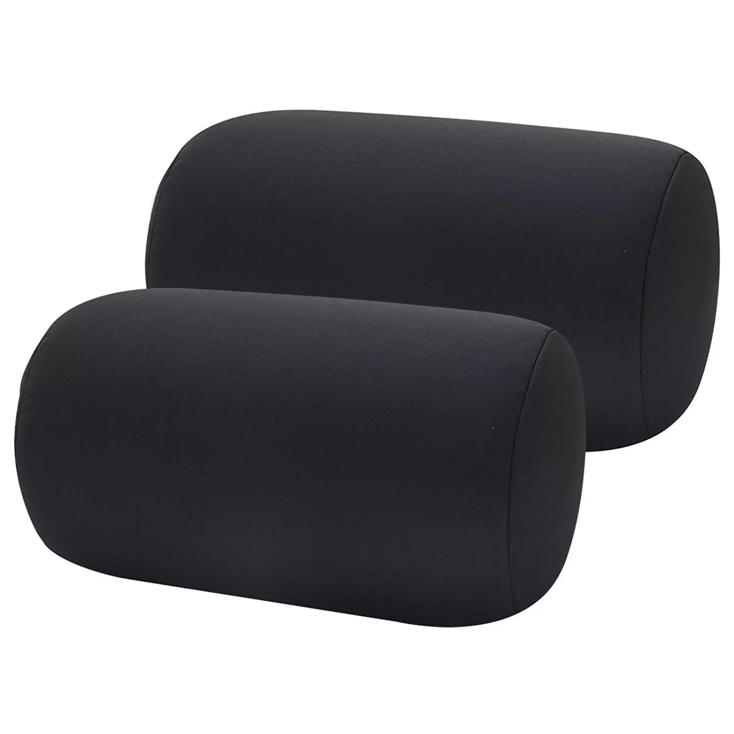 2 Pack Bookishbunny Micro Bead Roll Bed Chair Car Cushion Neck Head Soft Support Back Pillow