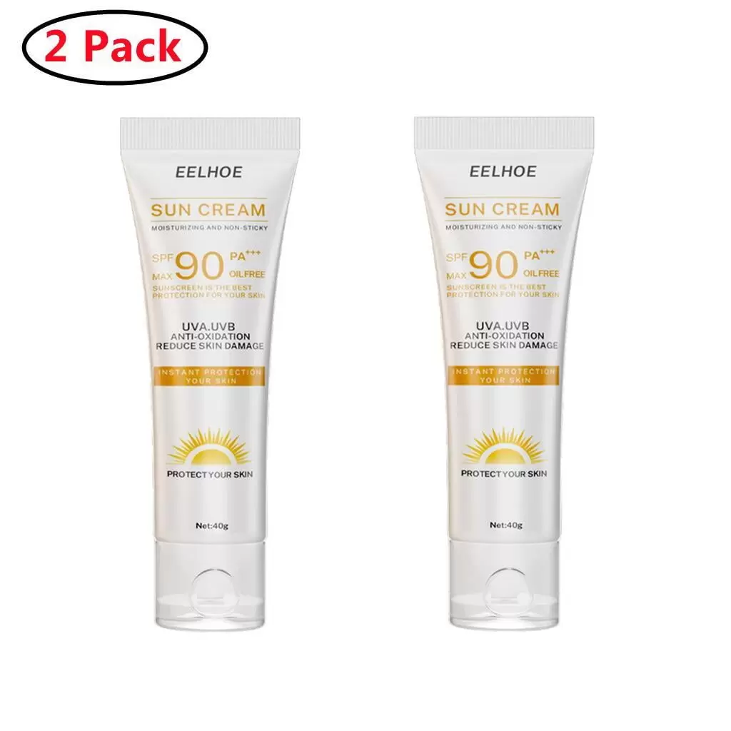 2 Pack Daily Moisturizer with SPF Tinted Face Sunscreen with Hyaluronic Acid. Broad Spectrum SPF 40 Face Sunscreen. Non greasy