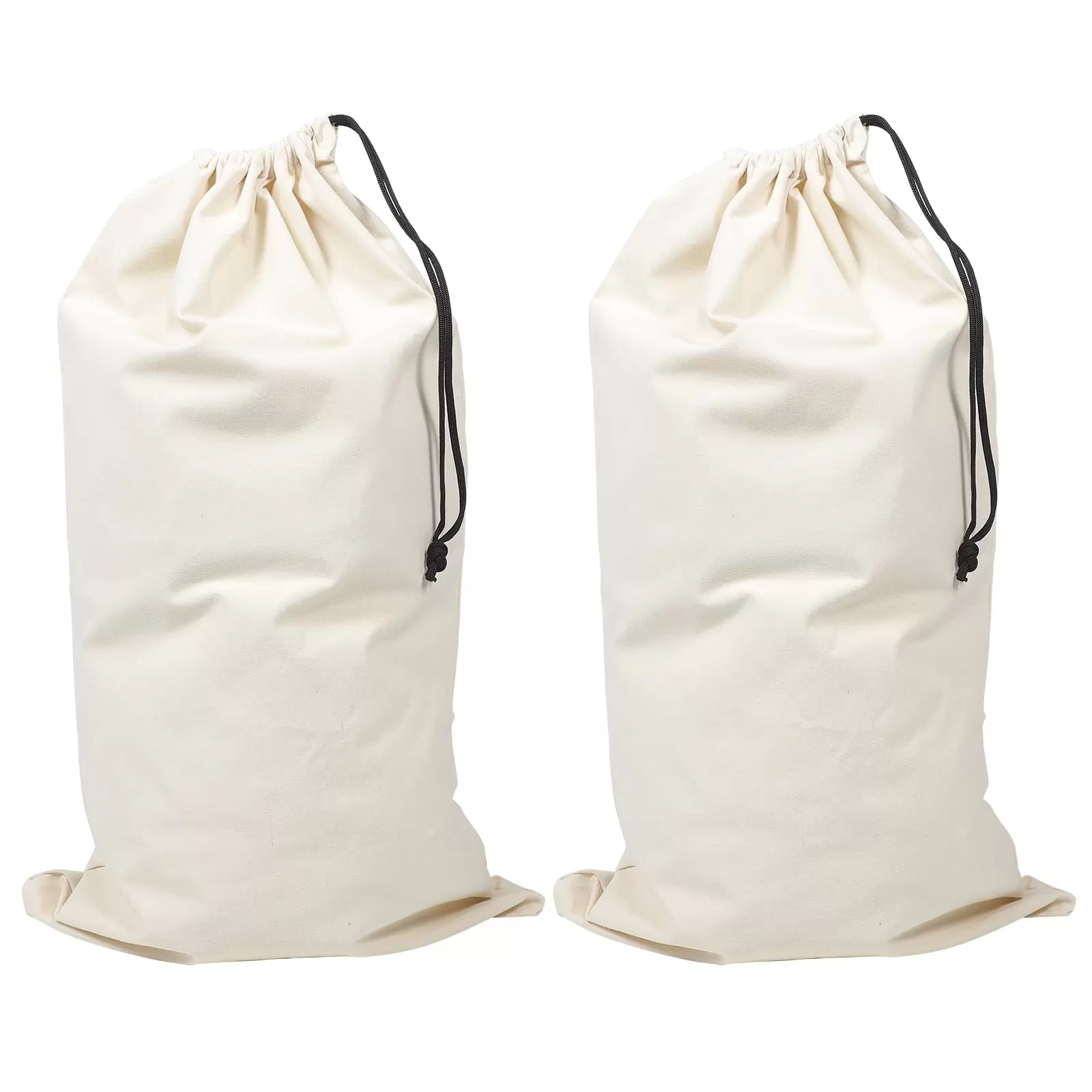 2 Pcs Multipurpose Drawstring Bag Storage Laundry Pouch Travel Duffel Bags Clothes Container