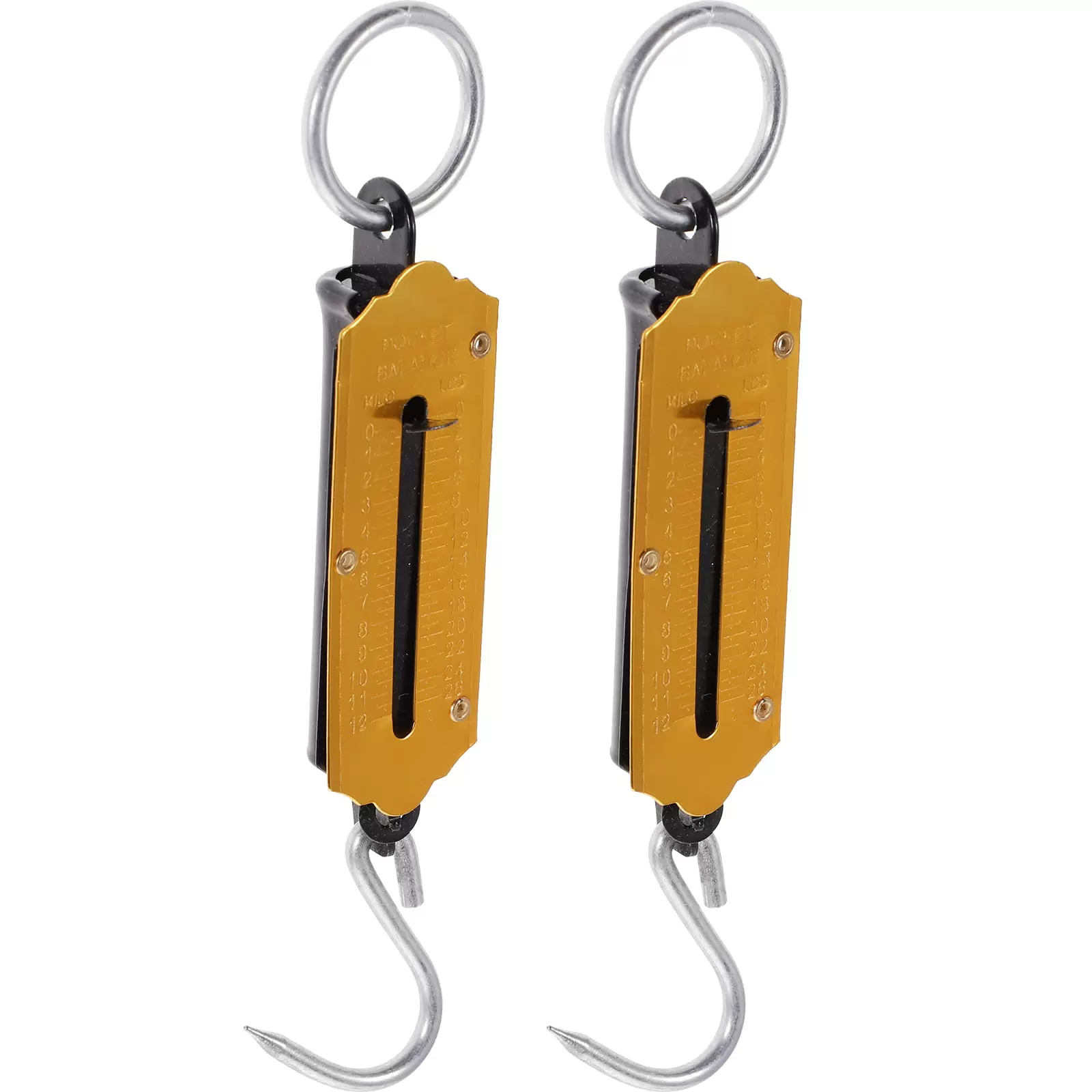 2 Pcs Spring Scale Hanging Scale Vegetables Scale Scale for Luggage 40kg Digital Scale Fishing Scale Small Scale