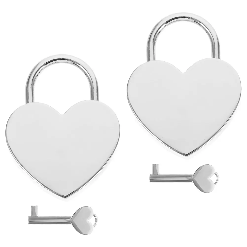 2 Sets Suitcase Travel Luggage Locks Locks for Luggage Key Locks Heart Lock Heart-shaped Zinc Alloy Office Travel