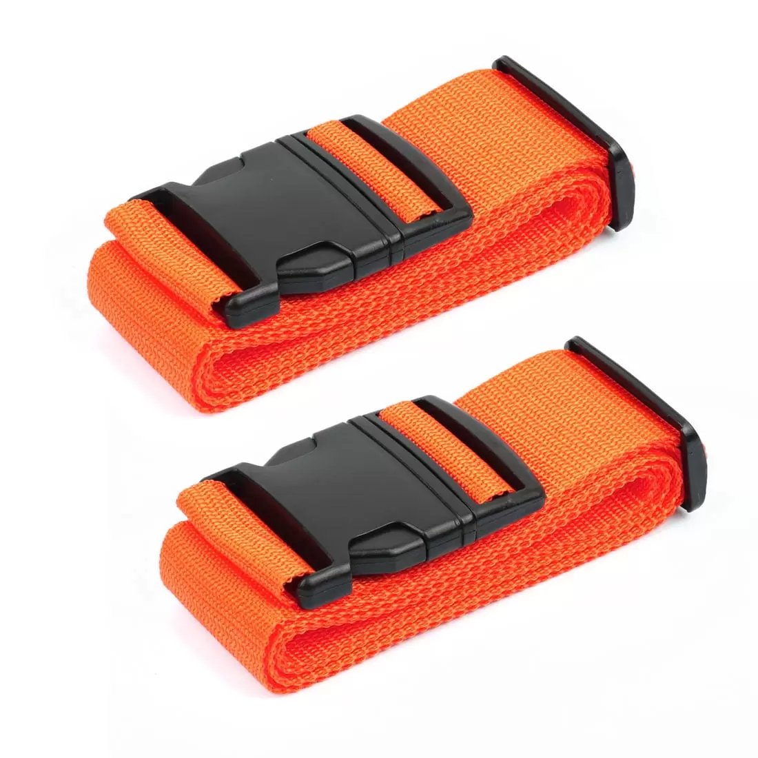 2 pack Adjustable Travel Luggage Suitcase Strap Baggage Backpack Bag Cross Belt 2M.Orange