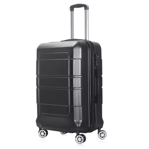 20 Carry On Spinner Luggage with Ergonomic Handles. Black