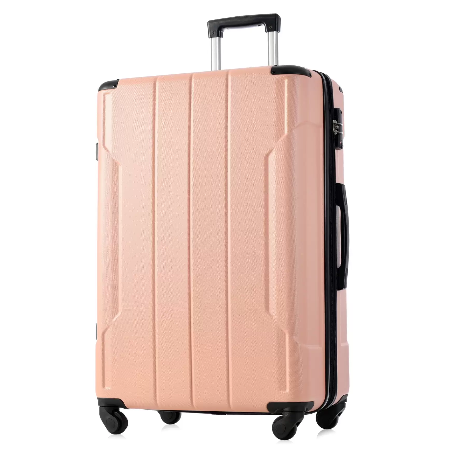 20'' Modern Hardshell Luggage Suitcase. Luggage with Spinner Wheels. TSA Lock. Lightweight Single Luggage for Travel and Storage. Pink