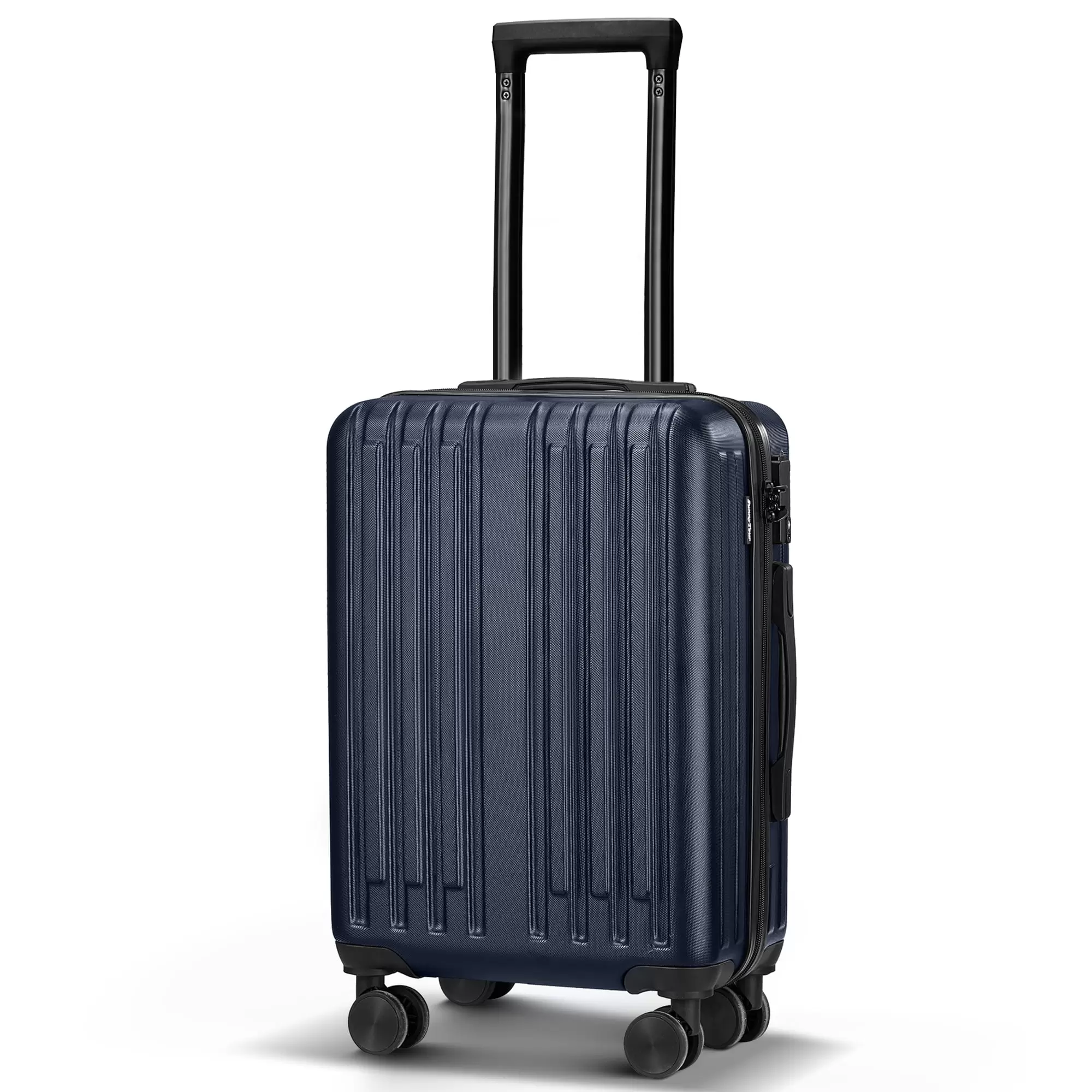 20 inch Carry on Luggage with Wheels Hardside Carry-on Suitcase for Airplane Business.Blue