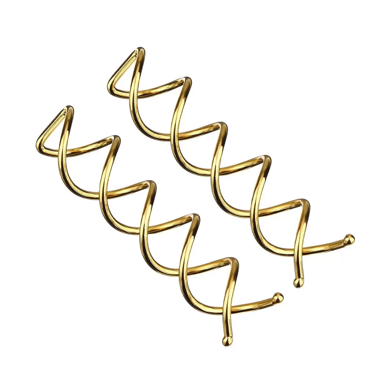 20pieces Spiral Bobby Hair Screw Hair Clip Mini Clip for DIY Hair Style (Gold)