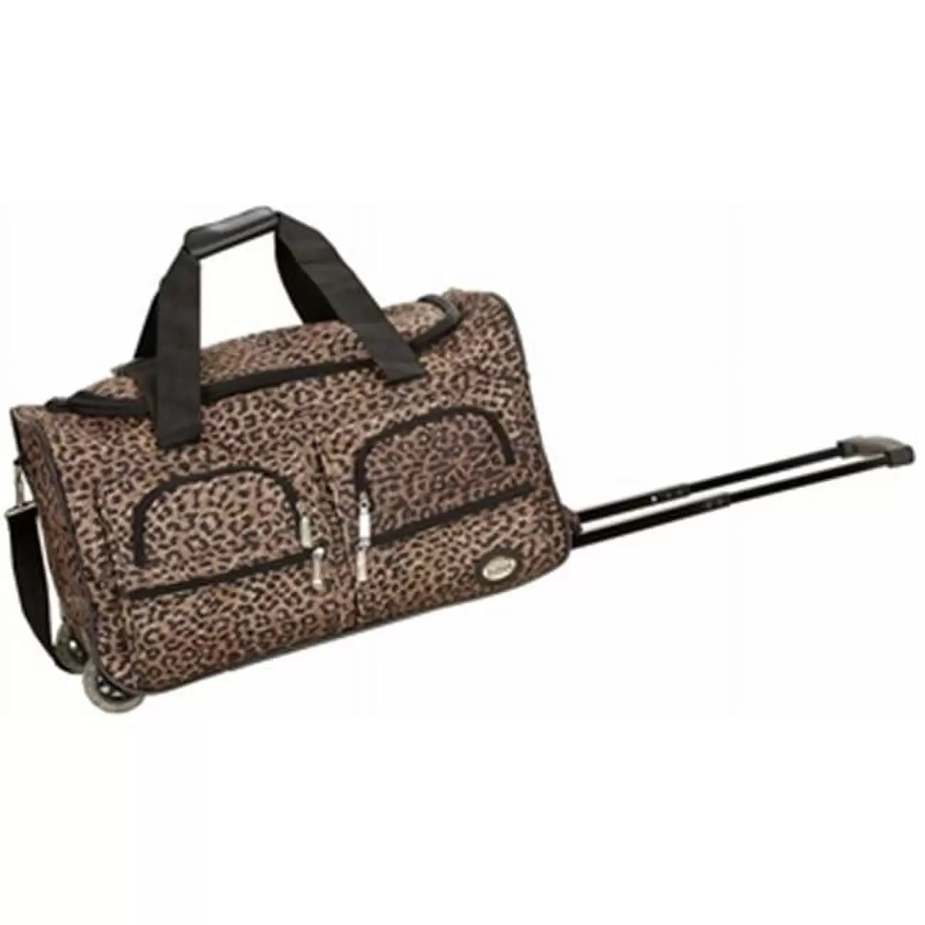 22 in. ROLLING DUFFLE BAG - BLUELEOPARD