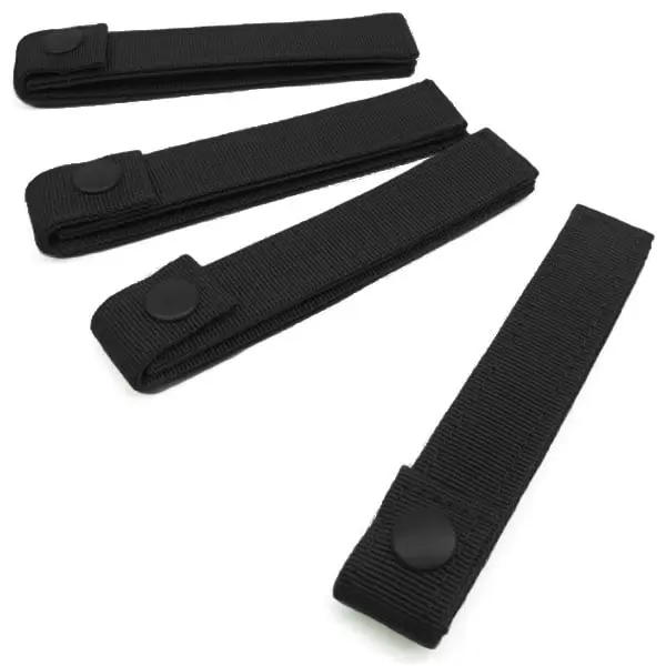 223 6 MOD MOLLE Straps (4 Pack) - Black