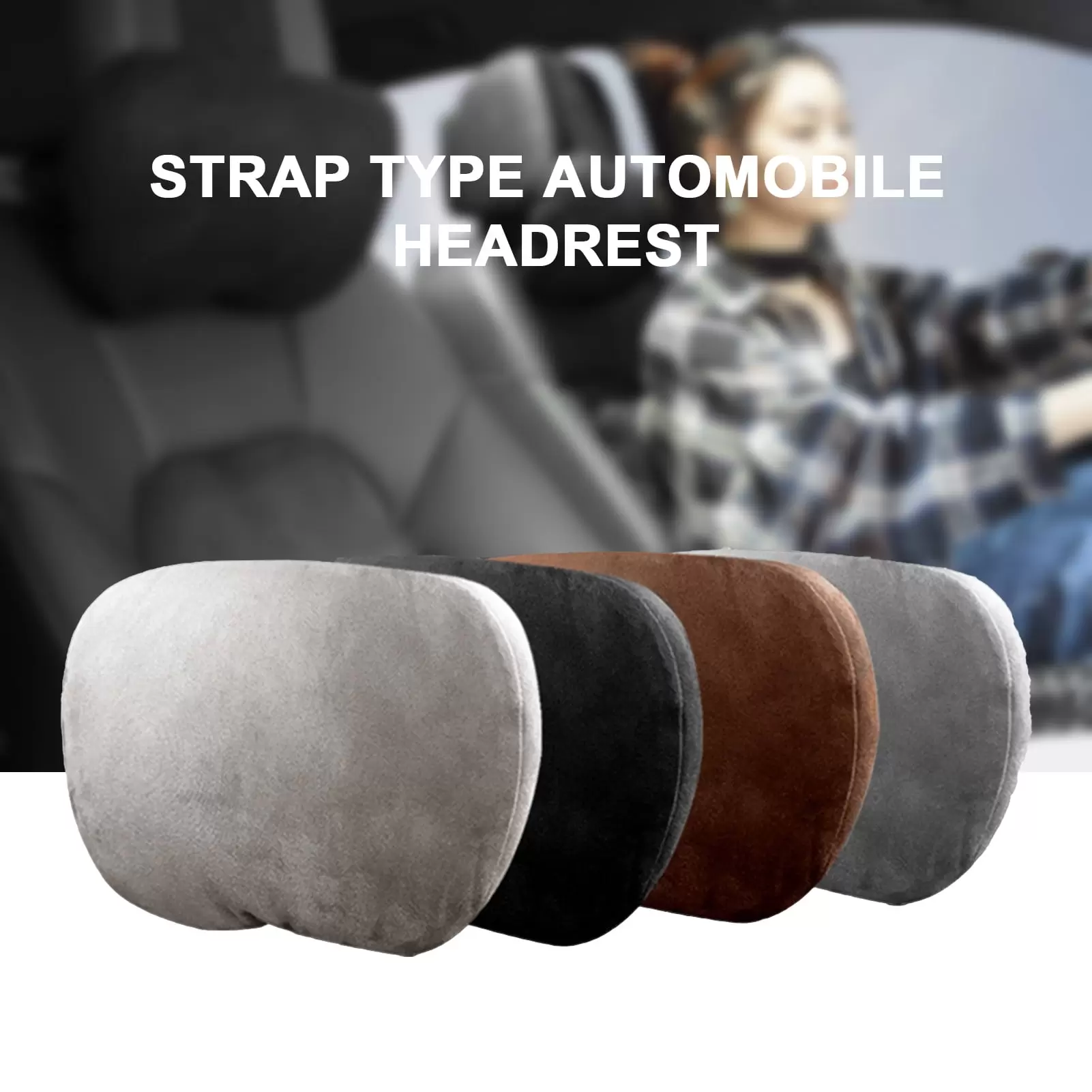 Dream Lifestyle Car Headrest Pillow. Car Seat Pillow Neck Pain Car Seat Pillow Relief. Auto Seat Head Neck Rest Cushions. Neck Back Support Cushion for Automobile. 2Pcs/Set