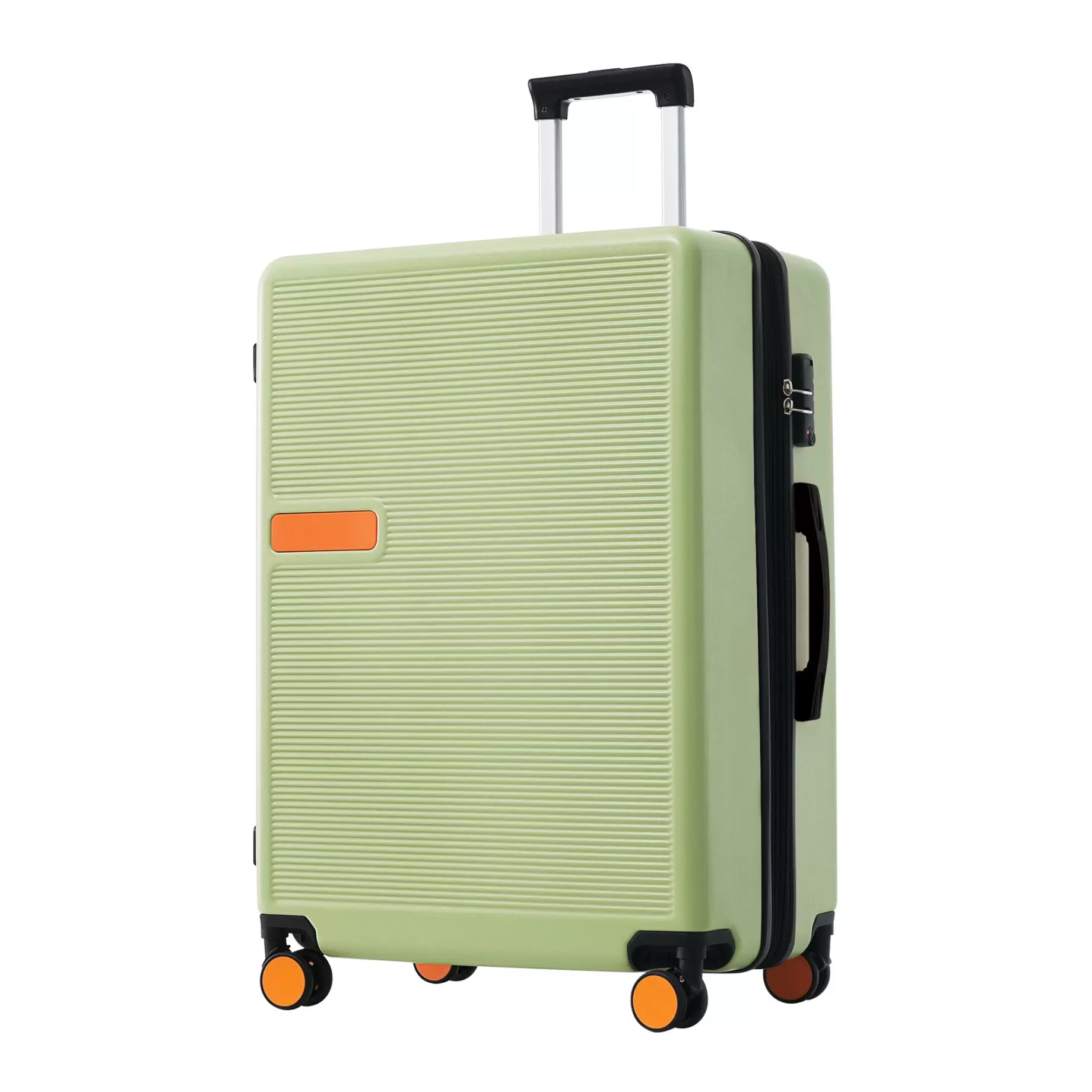 24 Inch Luggage with Spinner Wheels. Contrast Color Hardside Luggage with TSA Lock. Lightweight 4-Wheel Spinner Luggage. Expandable Hardshell Suitcase. Green