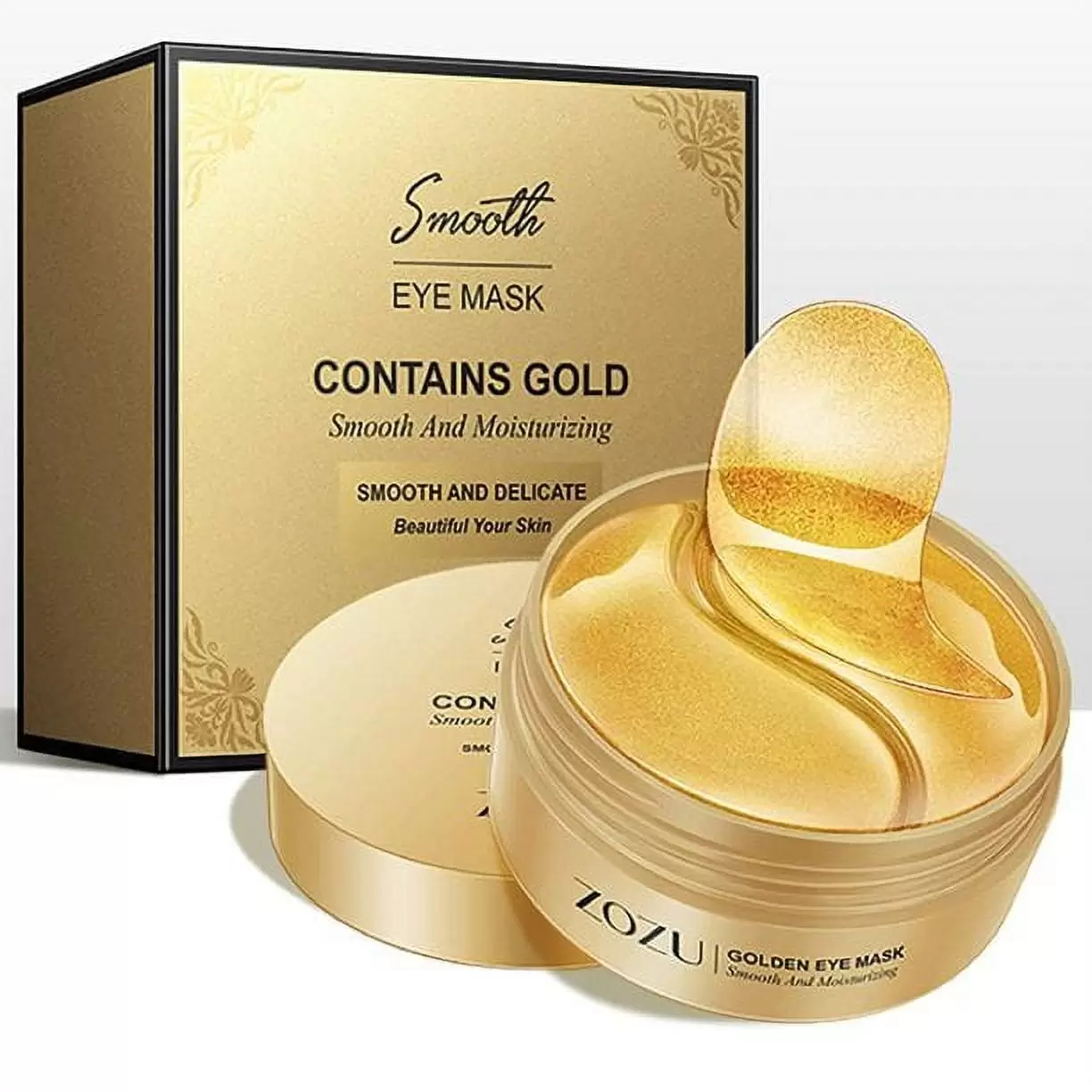 24k Gold Avocado Under Eye Patches. Anti-Aging Collagen Hyaluronic Acid Under Eye Mask for Removing Dark Circles. Puffiness & Wrinkles. Under Eye Treatment for Men and Women 60 PCS Per Box