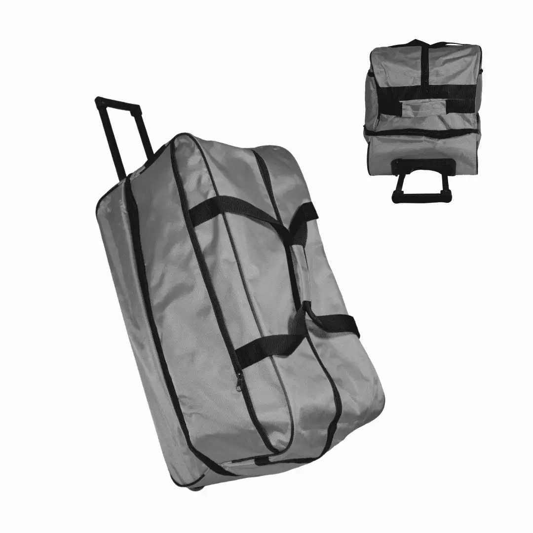 27.5 Duffle Bag. Wheels. Collapsible Handle. Expandable 104 L Capacity. Travel Sports Suitcase Men Women Unisex