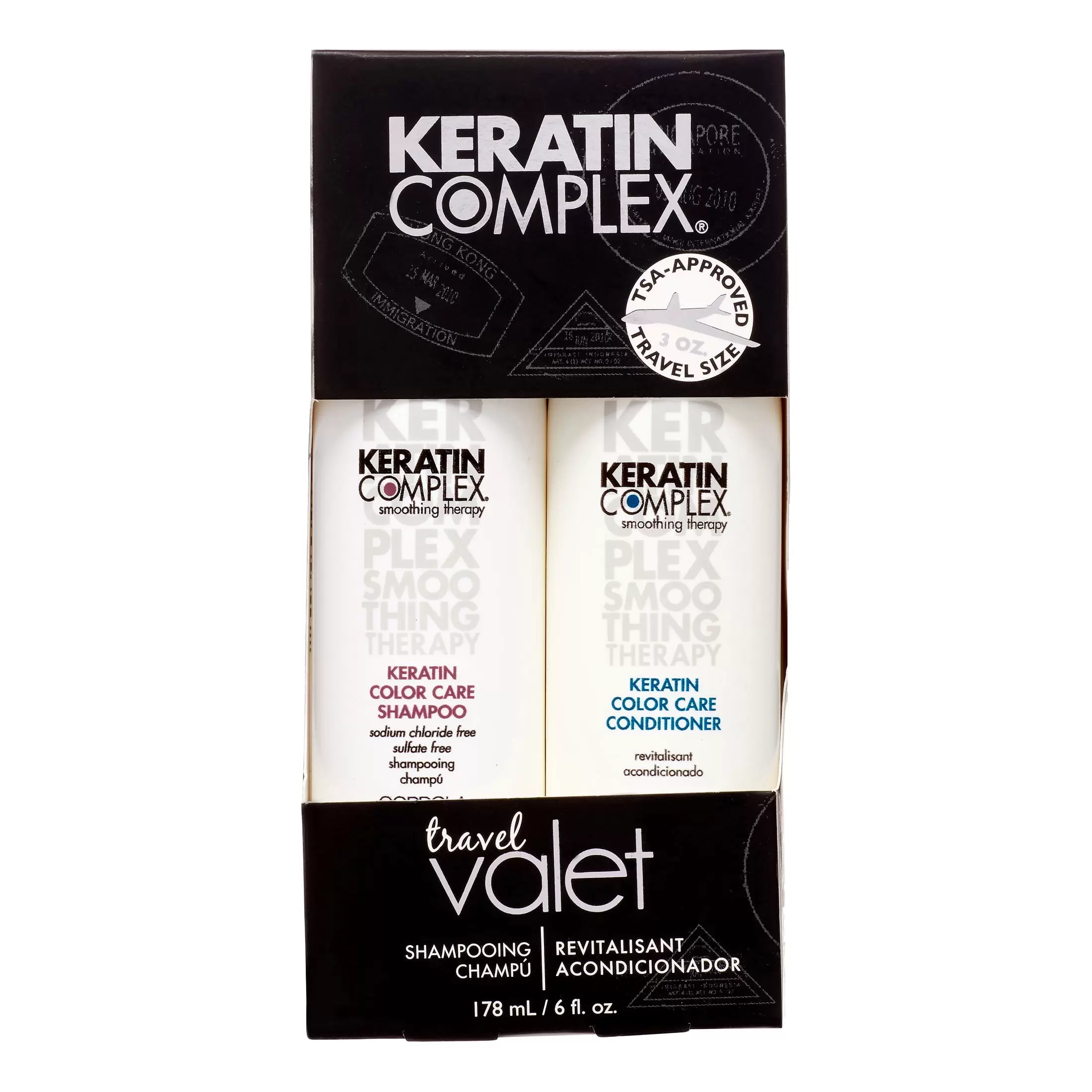 (28% Off Deal) Keratin Complex Color Care Travel Valet Shampoo & Conditioner. 3oz each