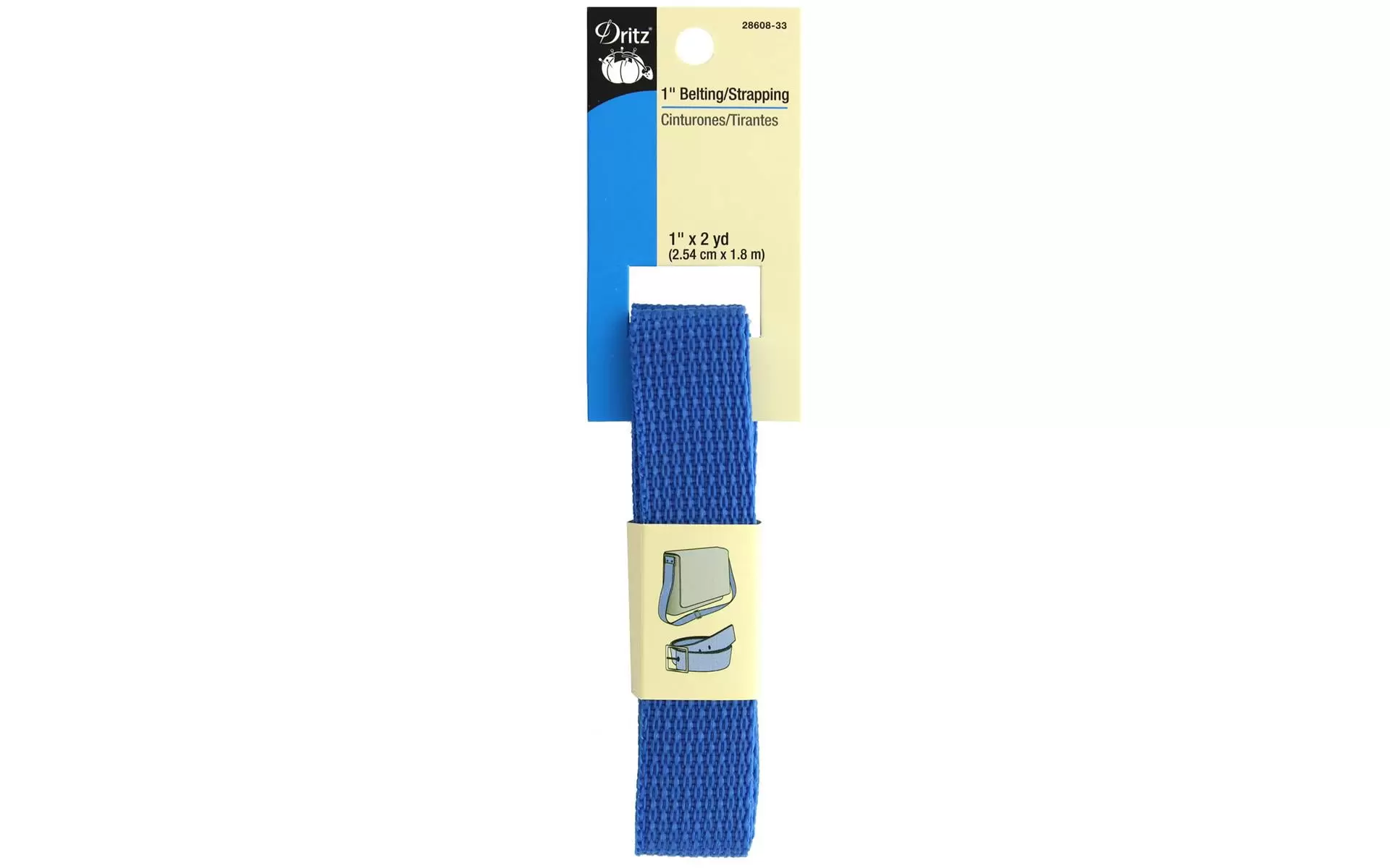 28608-33 DRITZ POLYPROPYLENE BELTING STRAPPING 1 ROYALBLUE