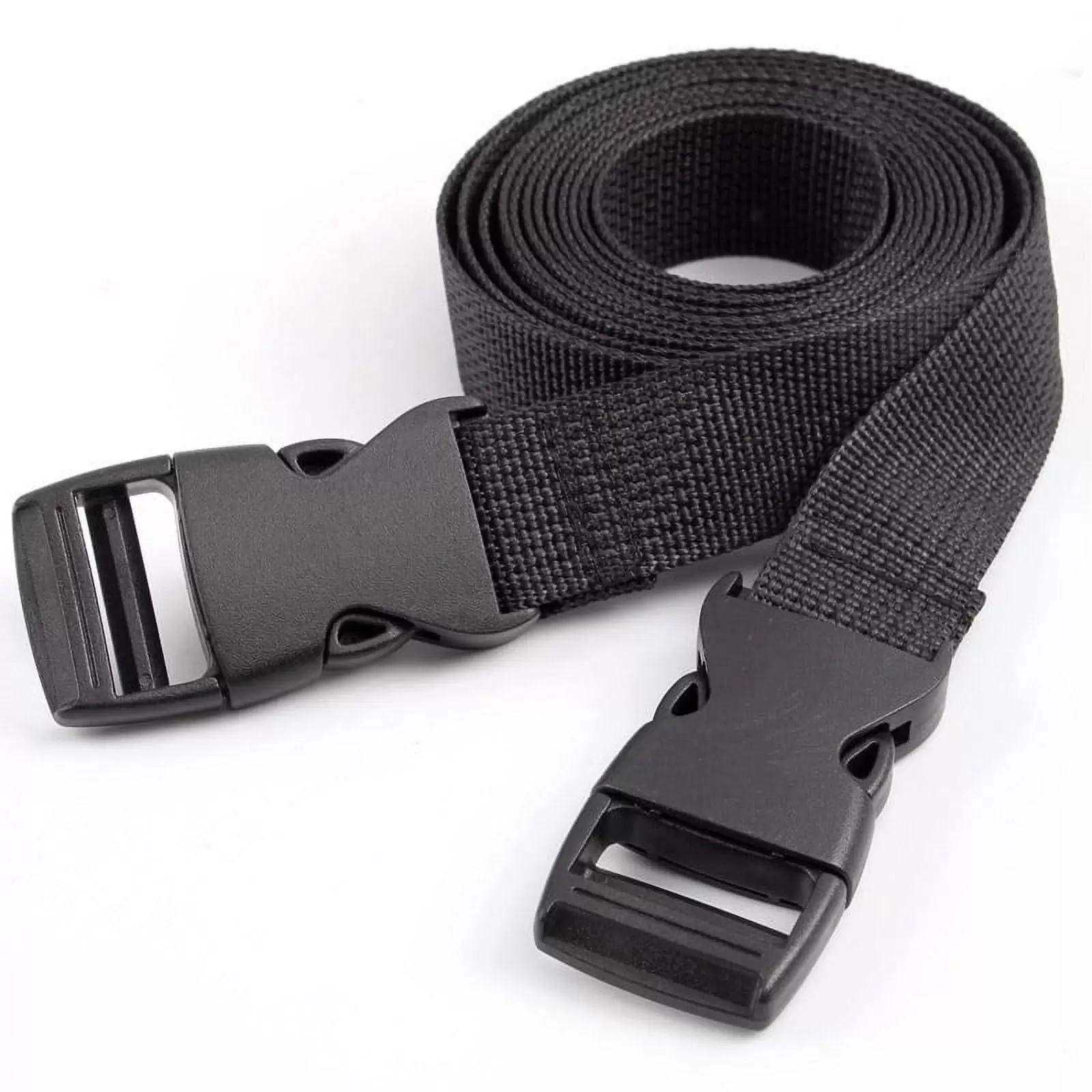 2Pcs Adjustable Nylon Bind Band Strap Utility Strap with Quick-Release Buckle Great for Backpacking. Air Mattresses. Luggage. Tent