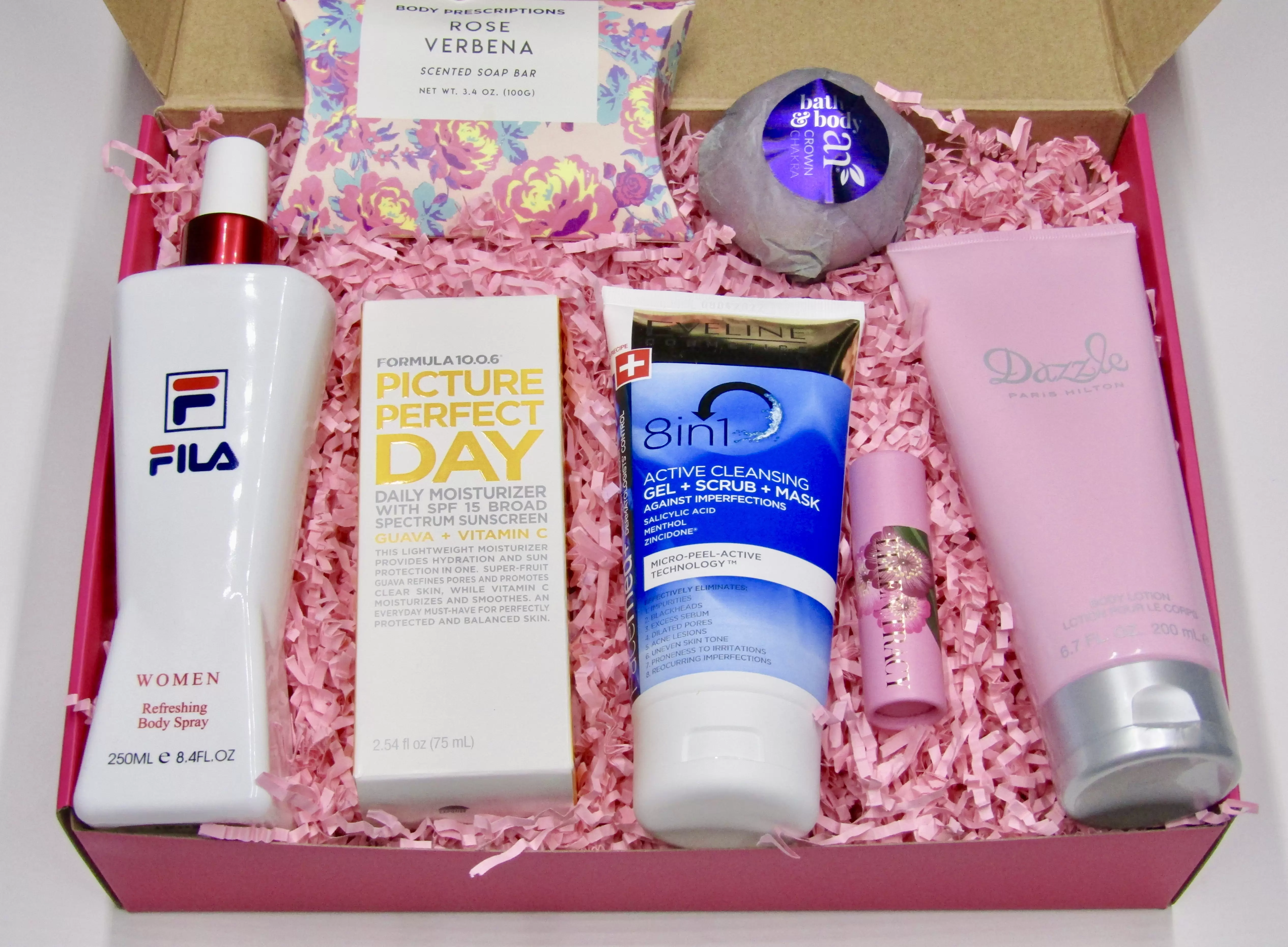 WOMEN PINK TRAVEL TOILETRIES GIFT BOX