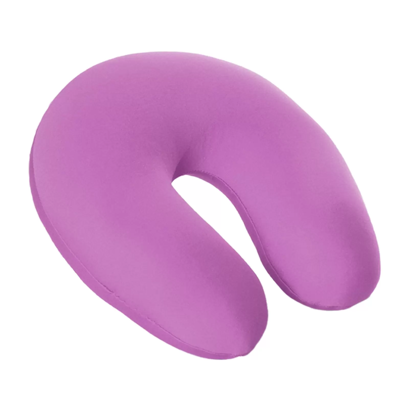 Micro Bead Travel Pillow Memory Foam U Shaped Neck Pillow Cushion for Plane purple