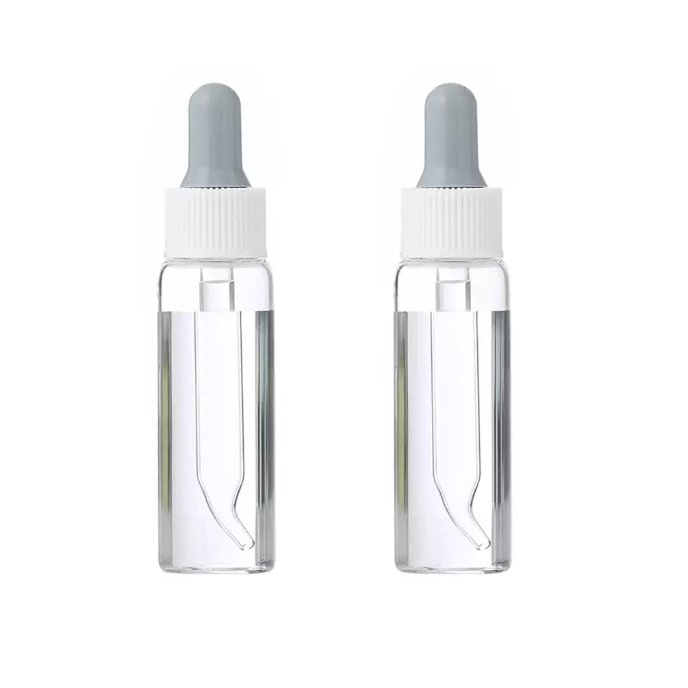 2pcs Glass Dropper Bottles Makeup Subpackaging Containers Essential Oil Bottles (20ml)