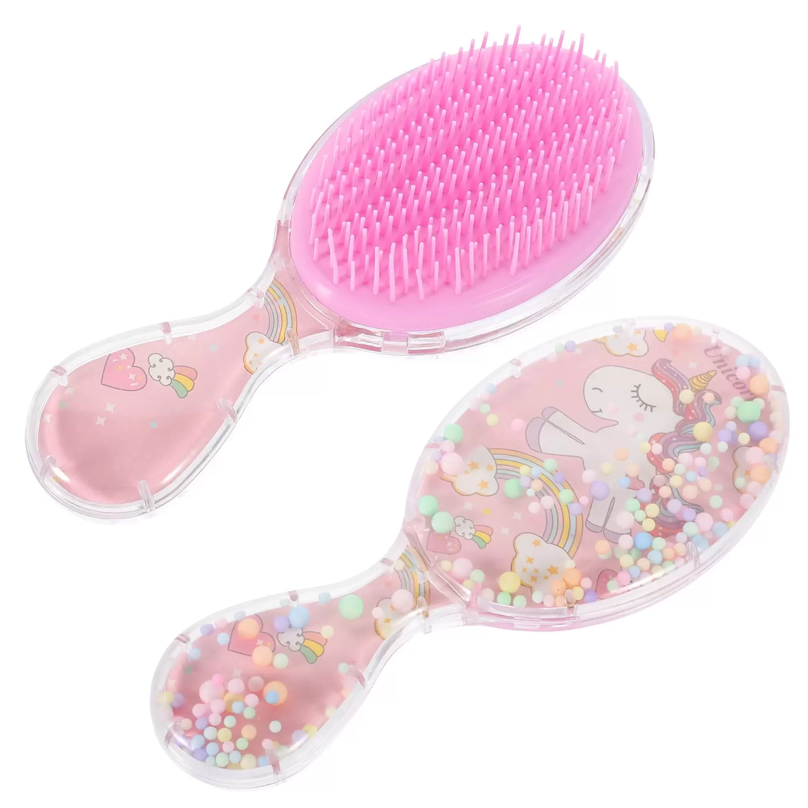 2pcs Travel Hair Detangling Hair Brush Lovely Hair Brush for Girl