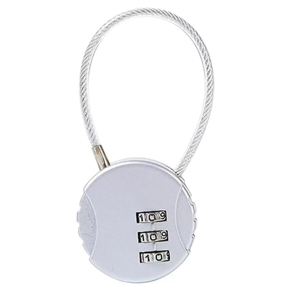 3 Digit Password Combination Padlock Suitcase Luggage Lock Metal Mini R9B0