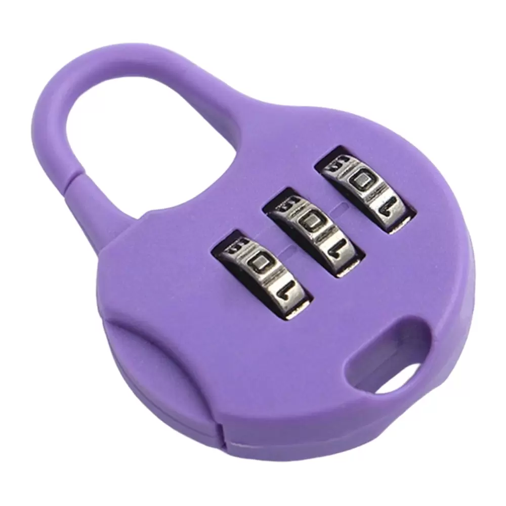 3-Digit Travel Combination Lock Anti-Cutting Small Resettable Code Lock for Suitcase Luggage Briefcases