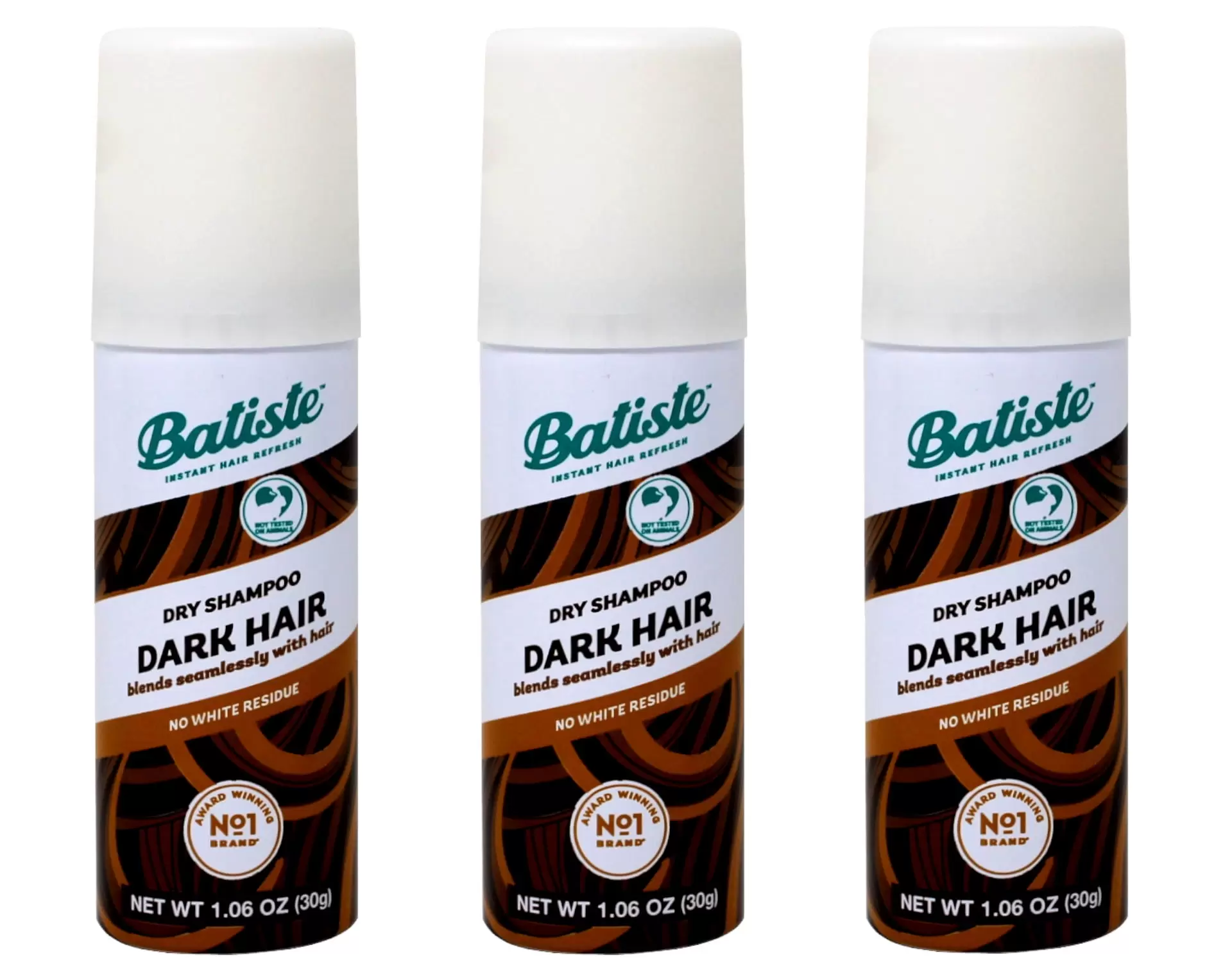 3 Pack Batiste Dry Shampoo. Divine Dark. Mini Travel Size Spray 1.6 Oz Each