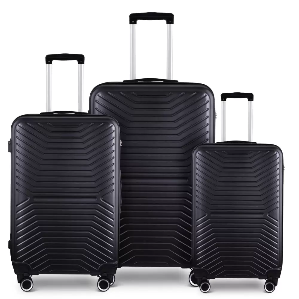 3 Piece Hardshell Luggage Set. 20/24/28 inch Expandable Hardside Lightweight Suitcase Set with 360 Degree Spinner Wheels and TSA Lock