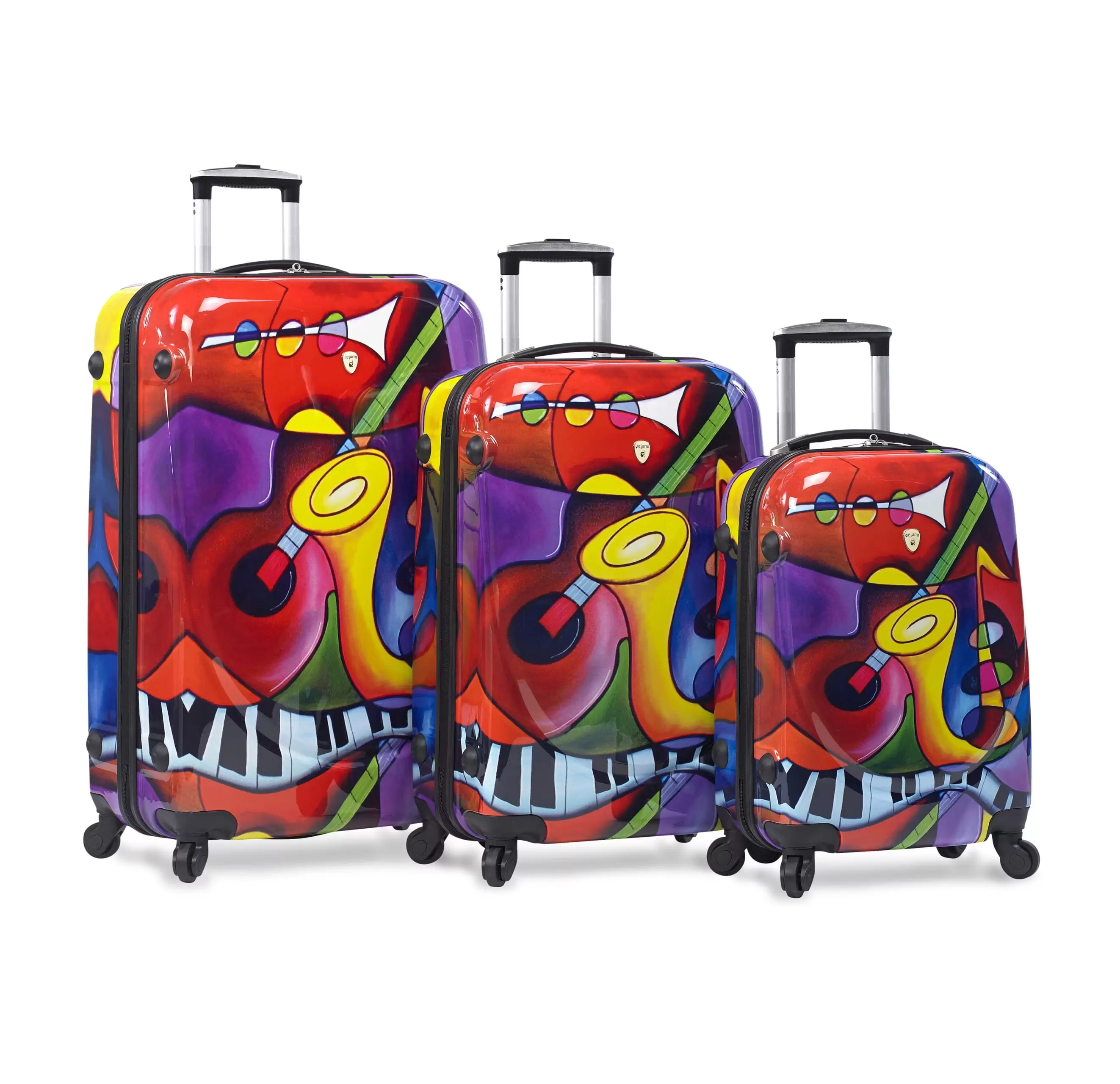 3 Piece Lightweight Hardside Spinner Upright Luggage Set