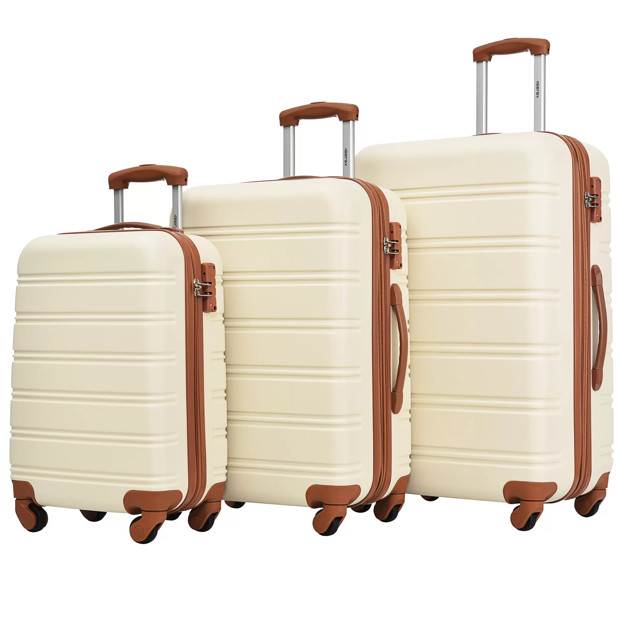 3 Piece Luggage Set Hardside Spinner Suitcase with TSA Lock 20 24' 28 Available 30AAK