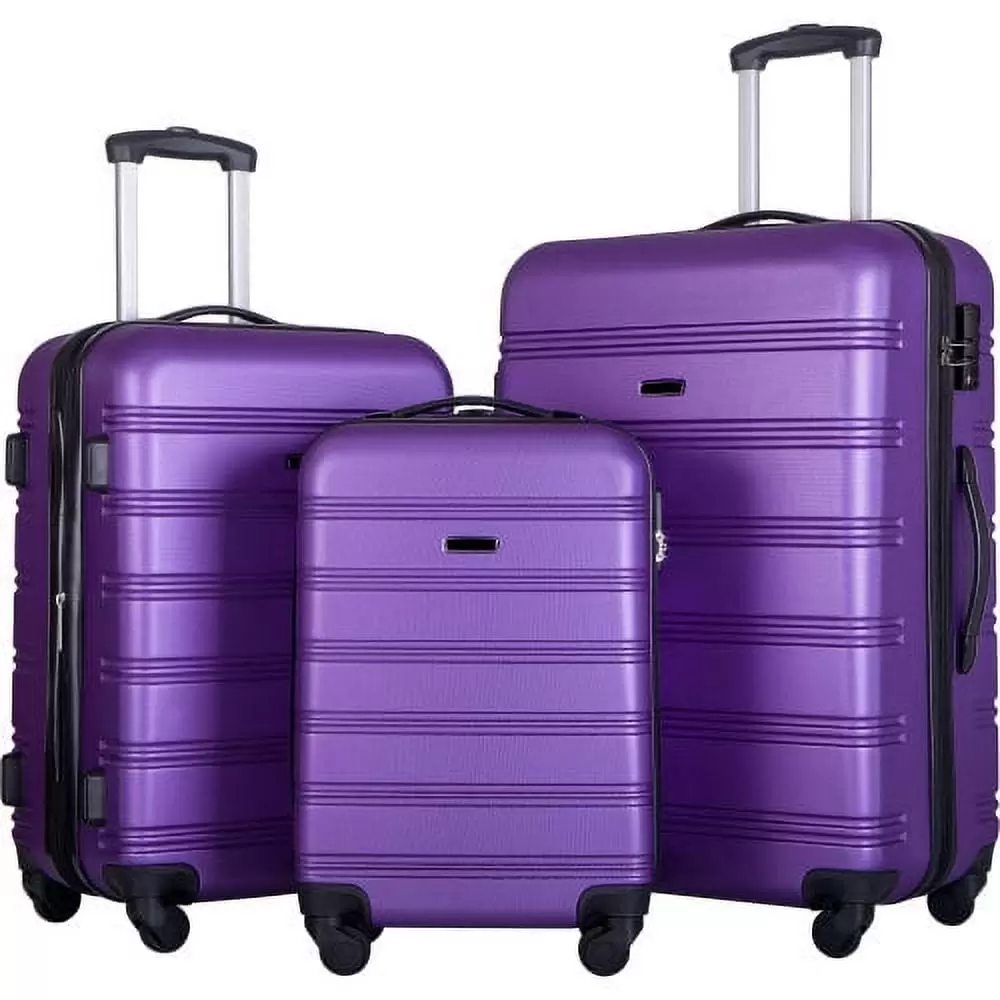 3 Piece Luggage Set Hardside Spinner Suitcase with TSA Lock 20 24' 28 Available