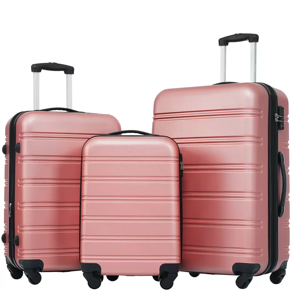 3 Piece Suitcase Luggage Set. 20 24 28 Hardside Spinner Suitcase with TSA Lock and 360?? Spinner Wheels