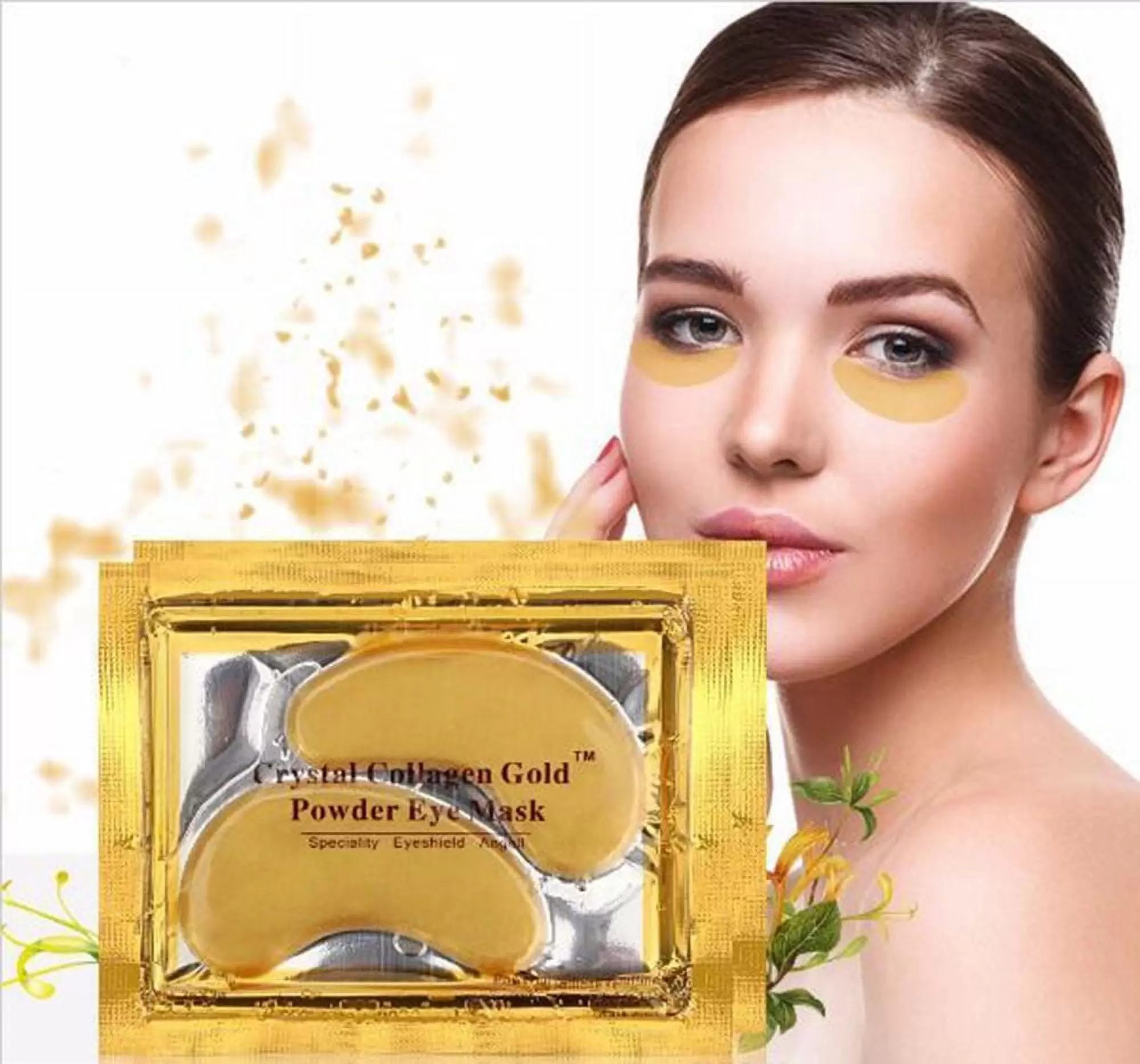 30 Pairs Crystal Gold Collagen Under Eye Patches Mask Dark Circles Bags Wrinkles VeniCare