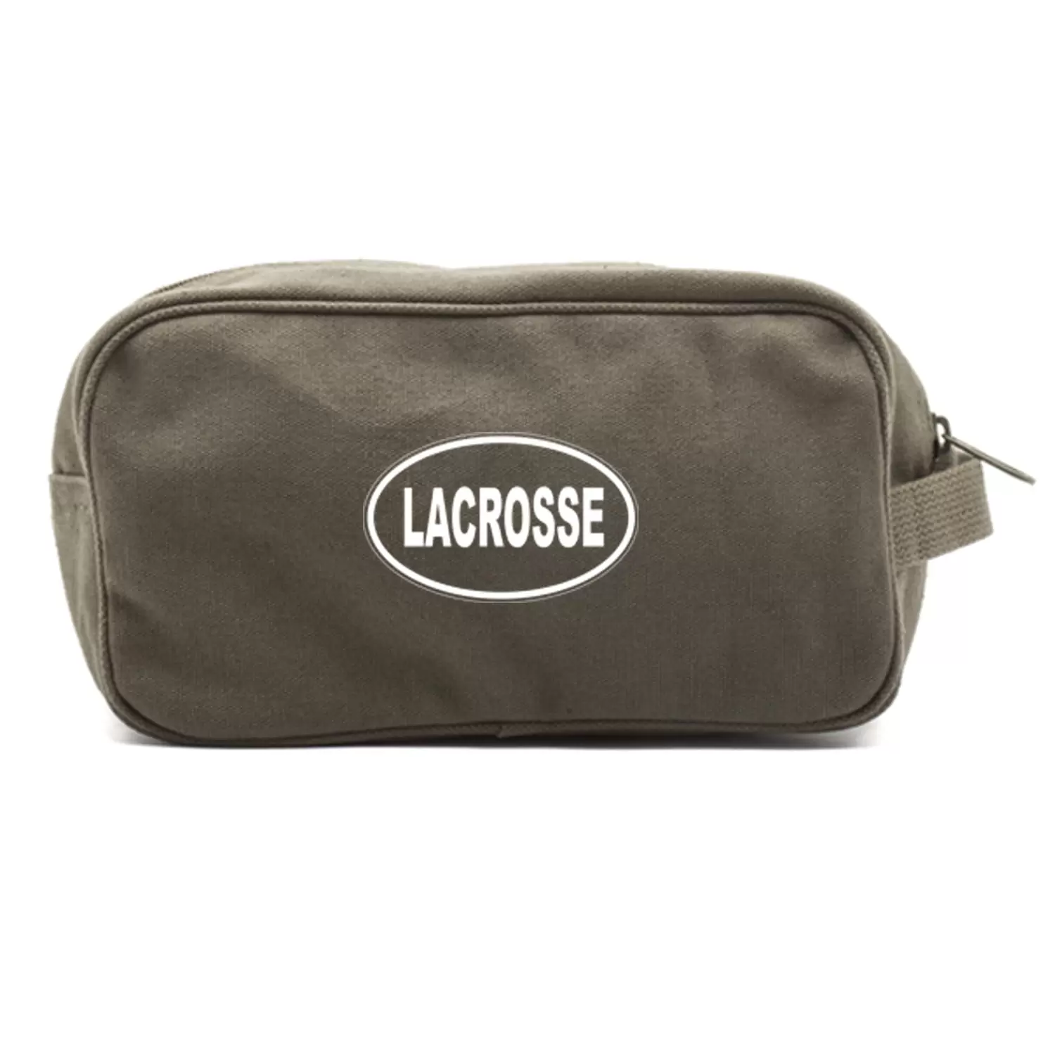 Lacrosse euro Army Dual Two Compartment Travel Toiletry Dopp Kit Bag in Olive