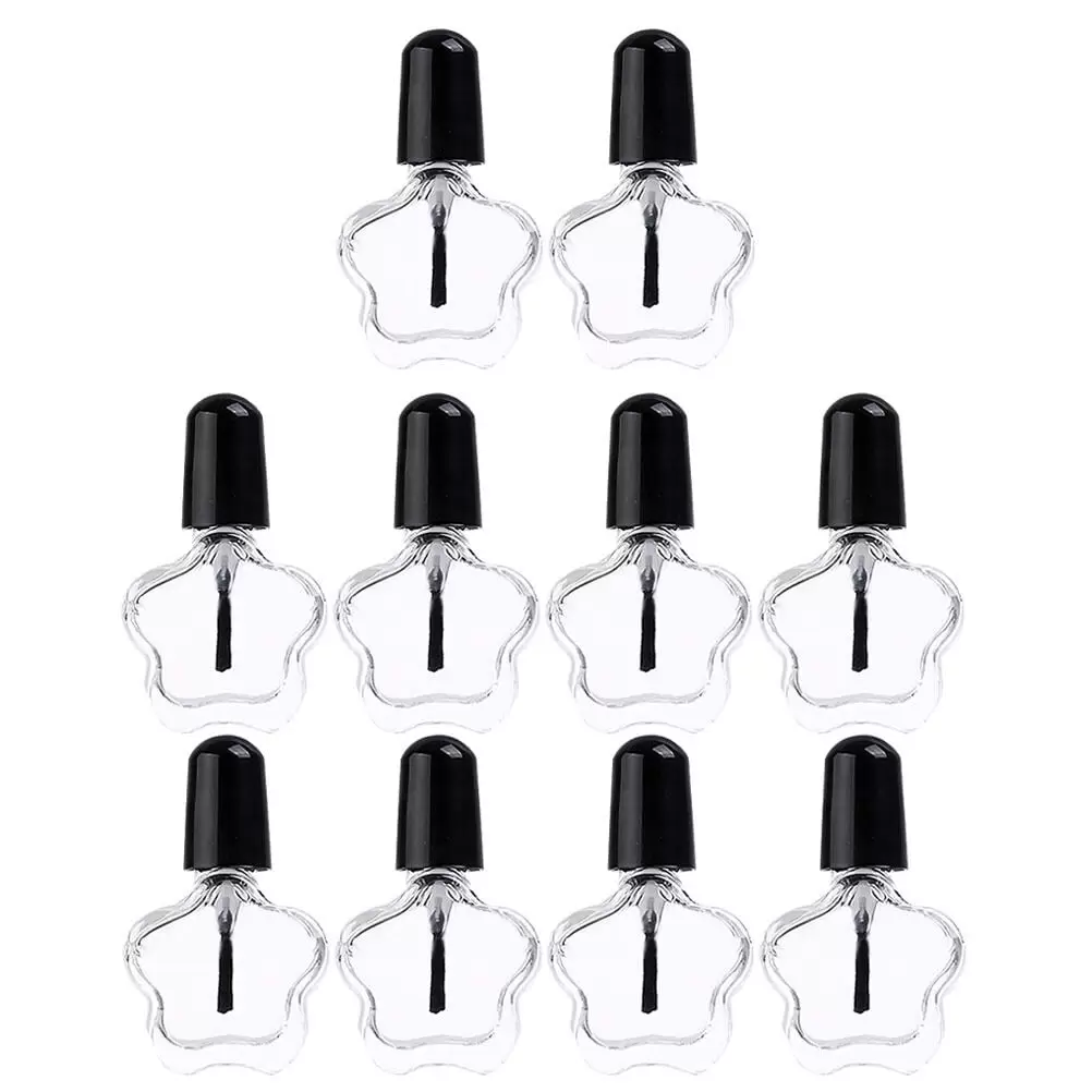 10pcs 5ML Empty Nail Polish Bottles Glass Nail Polish Containers for Nail Art