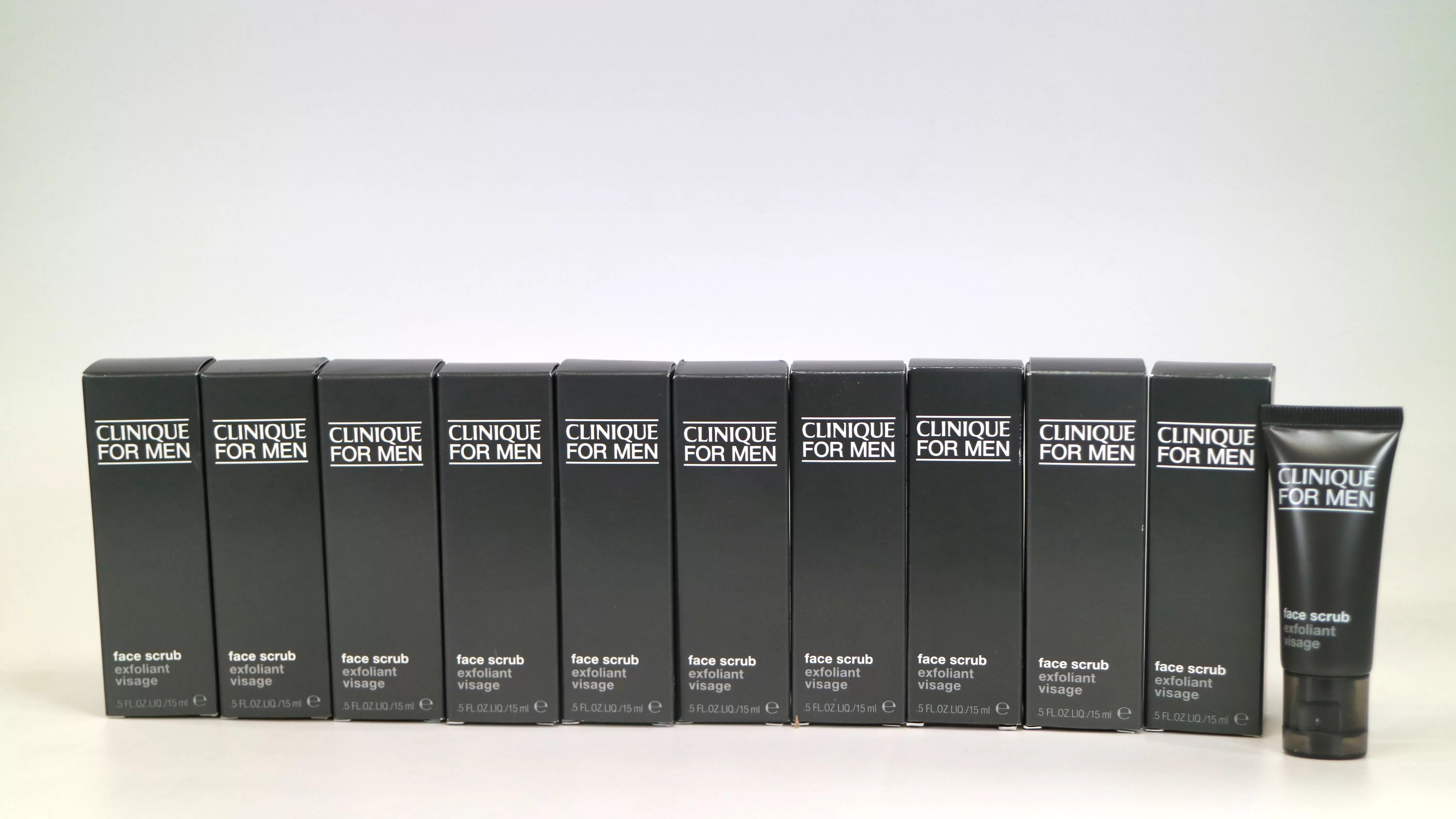 10X Clinique For Men Face Scrub Exfoliant. Travel Size 0.5oz/15ml*10=5oz/150ml