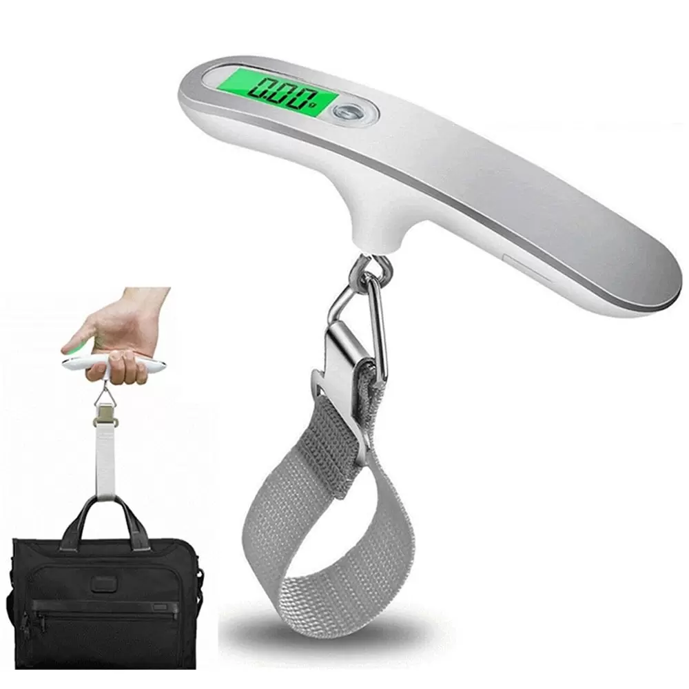 110 lb Portable Digital Handheld Mini Travel Hanging Scale Luggage Scale