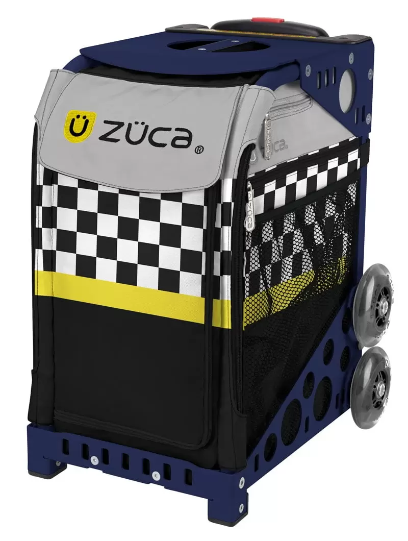 Zuca 18 Sport Bag - SK8ter Block with Flashing Wheels (Navy Frame)