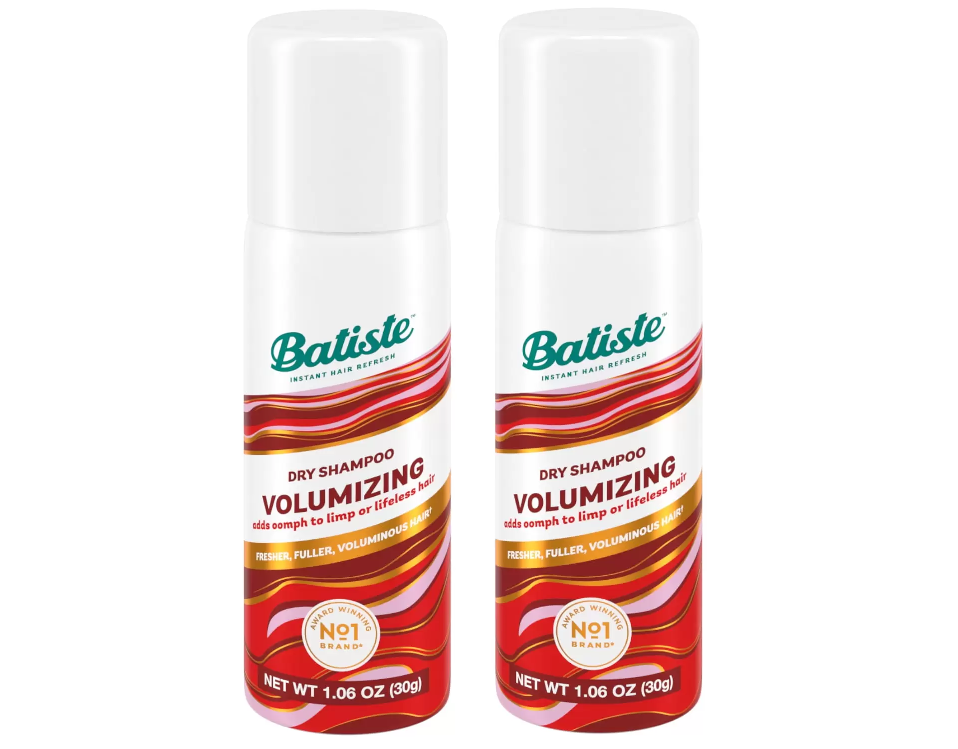 Batiste Instant Hair Refresh Volumizing Dry Shampoo Mini Size 1.6 fl oz Pack of 2