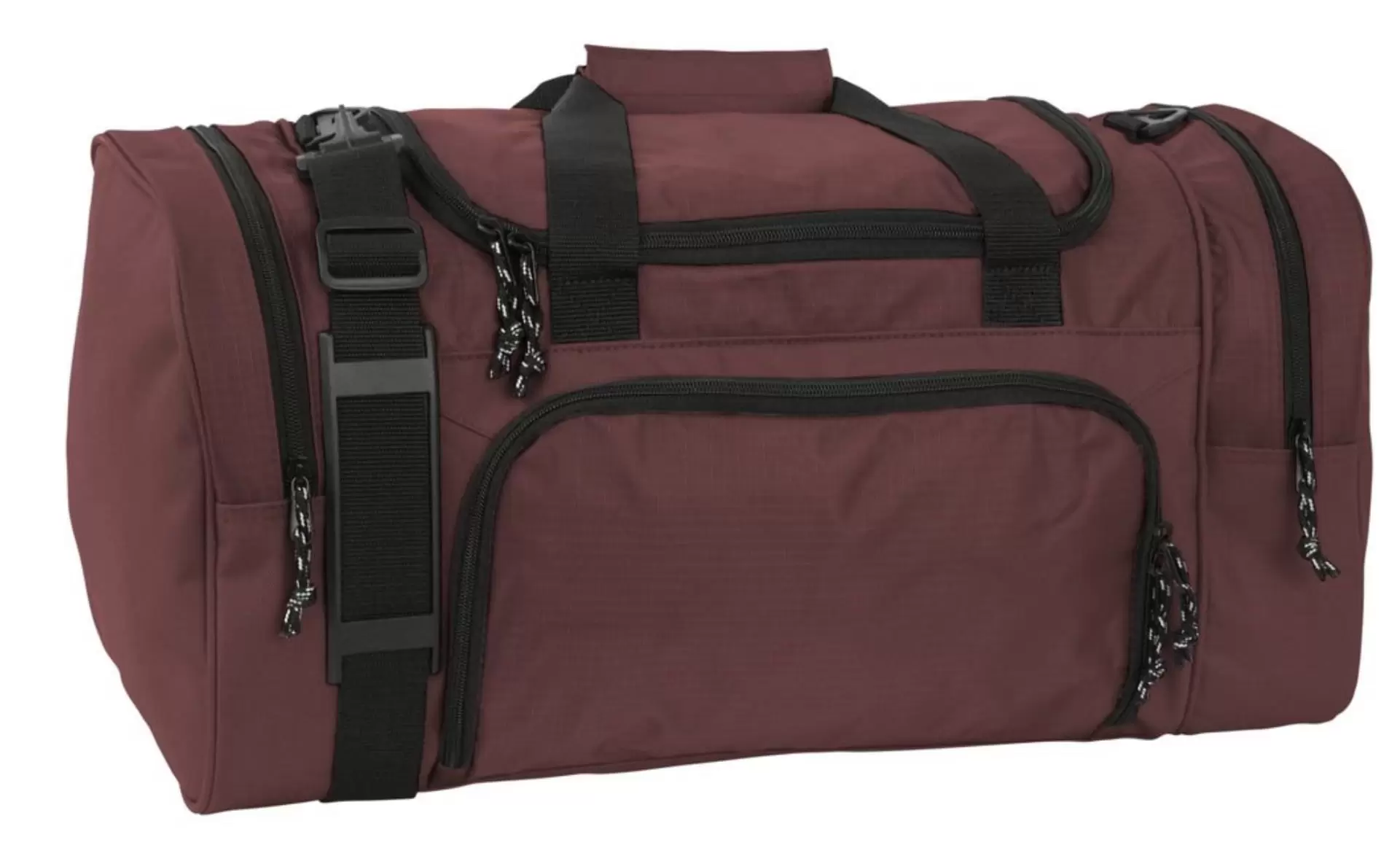 Sports Duffel Bag 21.5 for Gym. Travel. Carry On. School. Maroon